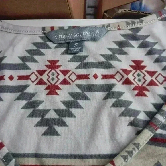Chic Aztec Simply Southern Top - Picture 4 of 5